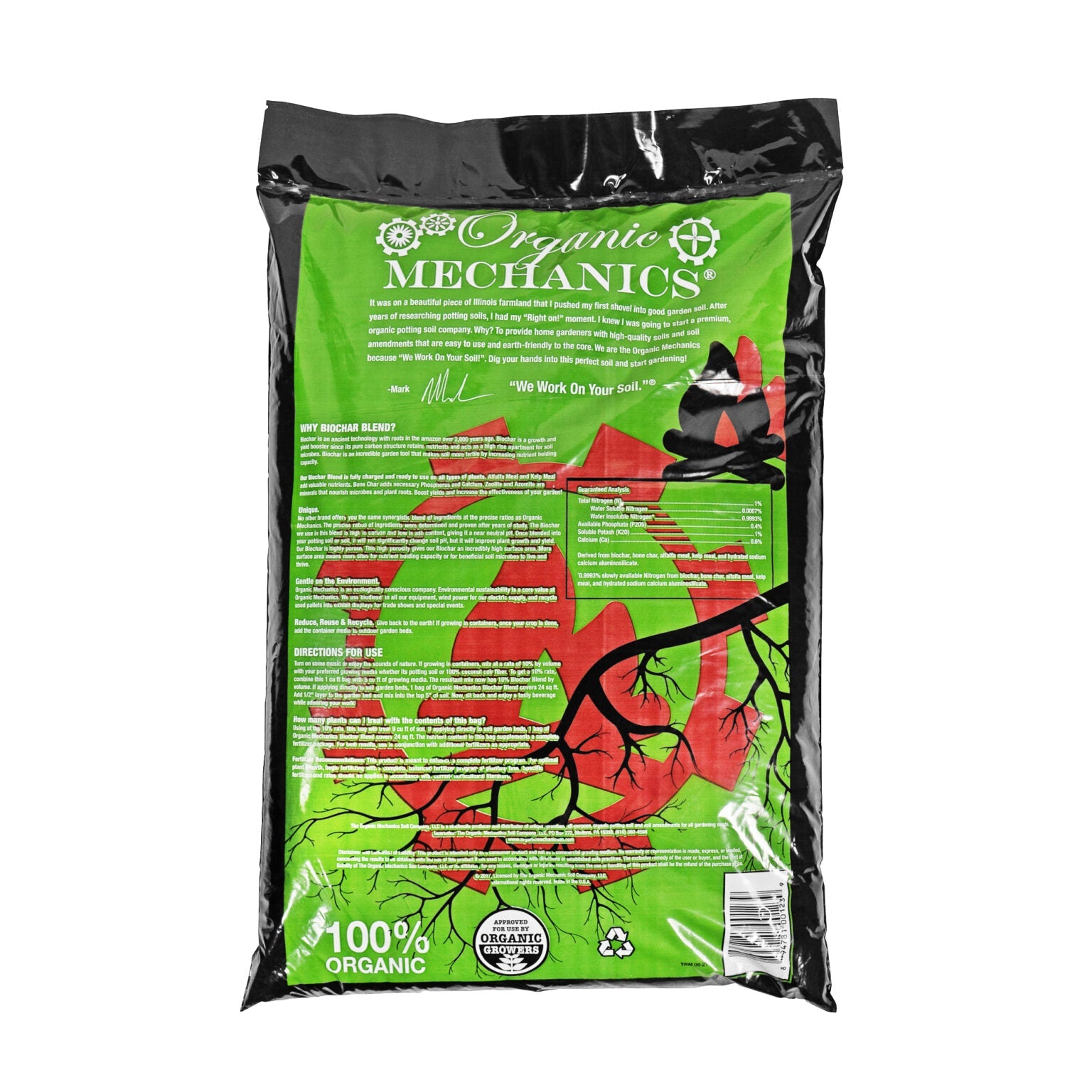 ORGANIC MECHANICS® Biochar Blend Soil Enhancement (1-0.4-1) COLLECTIVE